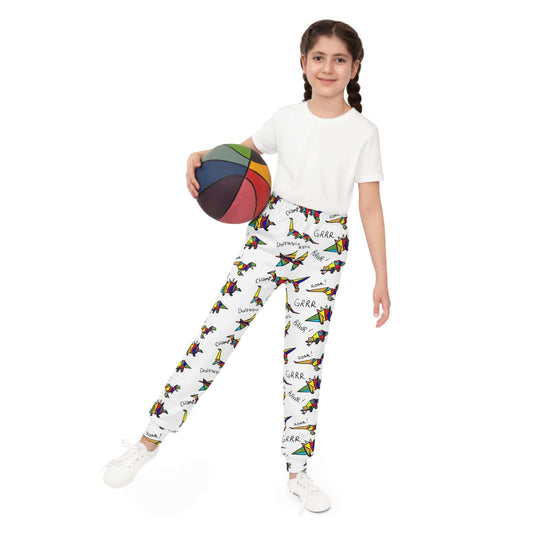 Dinosaur Youth Joggers, Colorful kids joggers, Dino pants