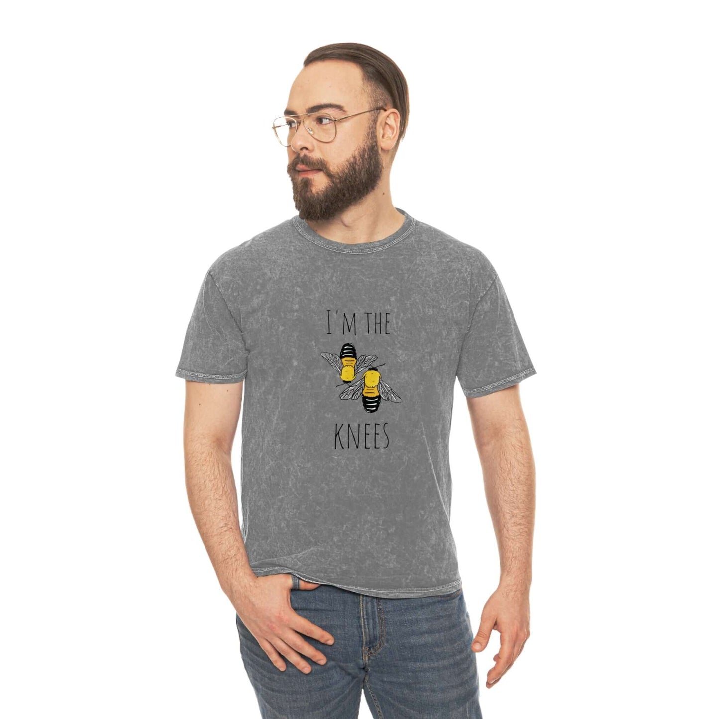 I'm the bee's knees Unisex Mineral Wash T-Shirt